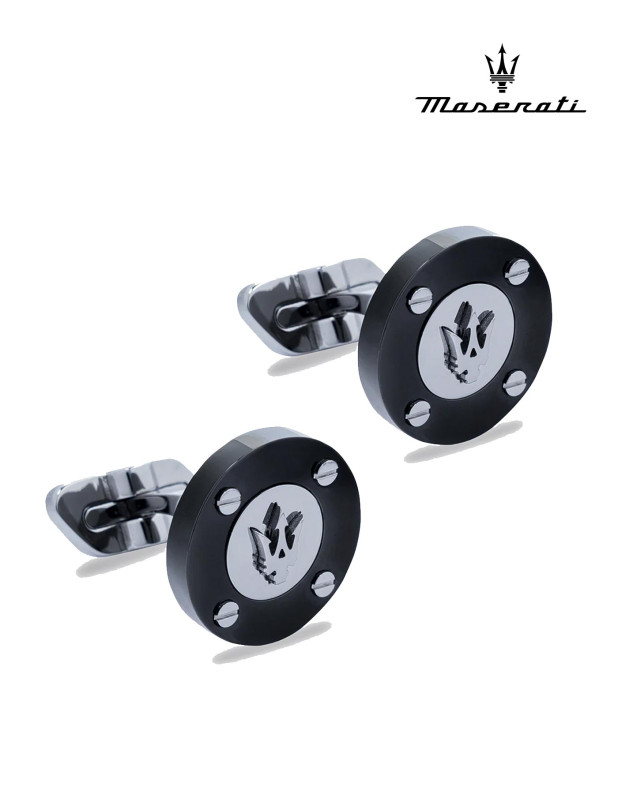 MASERATI J CUFFLINKS SS+IP GUN